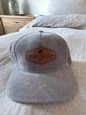 Deer Valley 1981 Corduroy Cap – Gray Snapback – Ahead Specialty